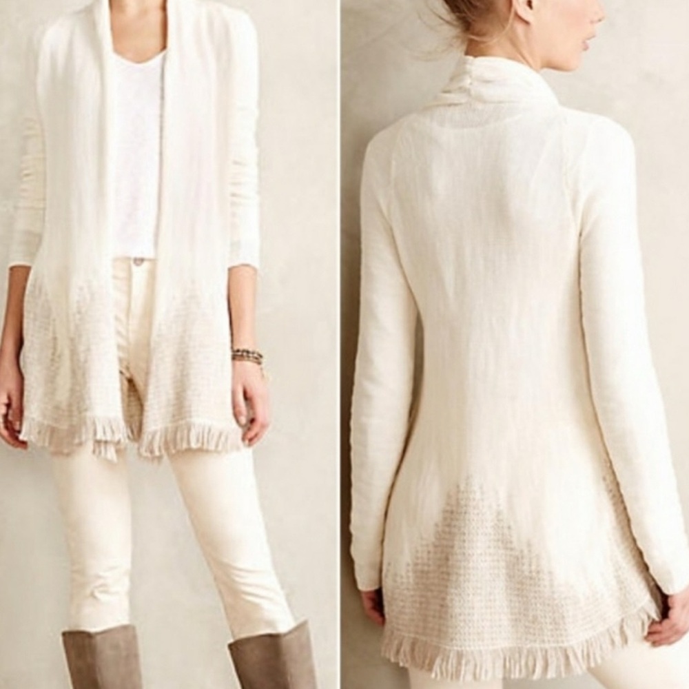 Anthropologie moth flowy cardigan
